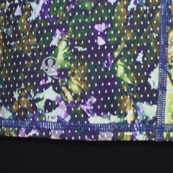 Lululemon Dancing Warrior TankFloral Sport White Multi / Pistachio size 10 - Picture 4 of 10